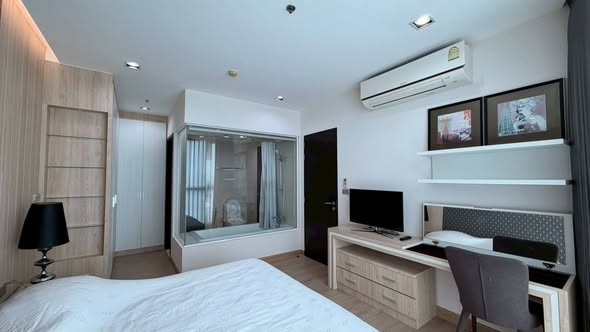 bedroom of Sky Walk Residences