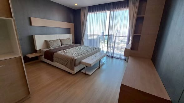 bedroom of Sky Walk Residences