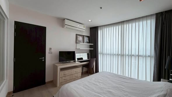 bedroom and room interior of Sky Walk Residences