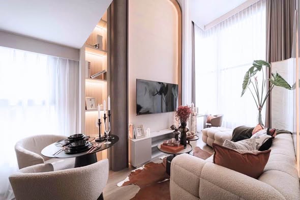 living room of SOHO​ BANGKOK​ RATCHADA​