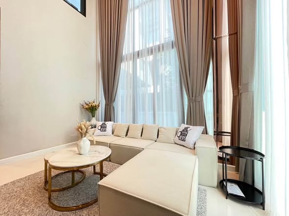 living room and bedroom of SOUL Ratchadapisek 68