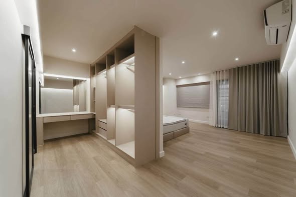 bedroom of SPACE Townhome