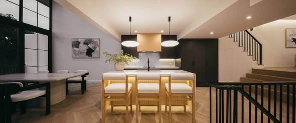 living room and room interior of Spacious Apartment BTS Thonglor