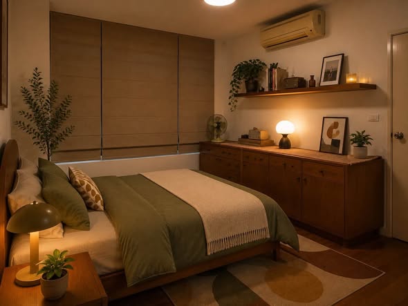 bedroom and bathroom of Sukhumvit Plus