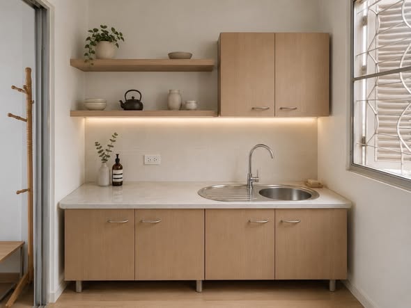 bathroom and kitchen of Supalai City Home Ratchada 10