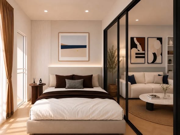 bedroom of Supalai City Home Ratchada 10
