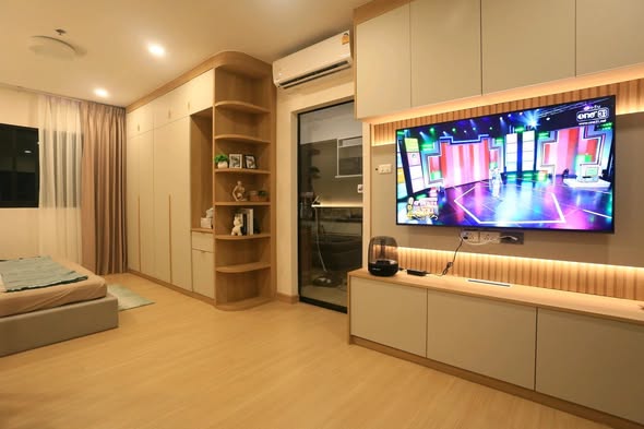 bedroom of Supalai Loft Khae Rai Station