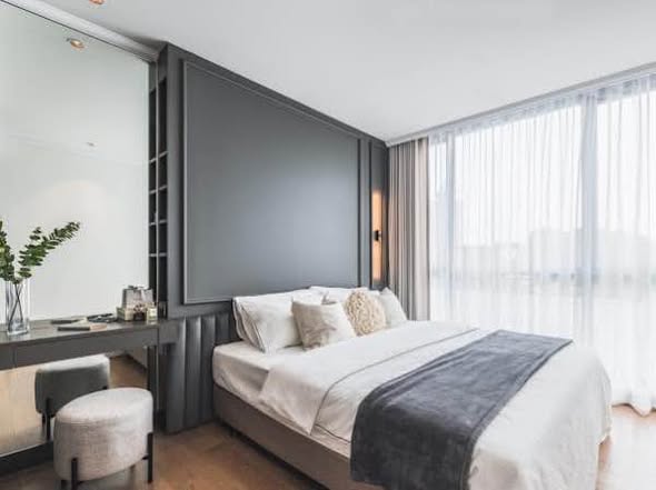 bedroom of Supalai Oriental Sukhumvit 39