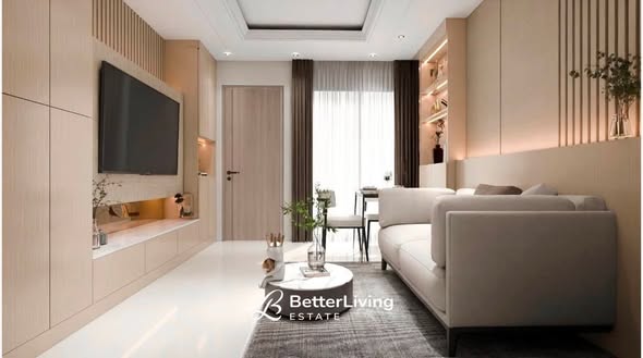 bedroom and living room of Supalai Oriental Sukhumvit 39