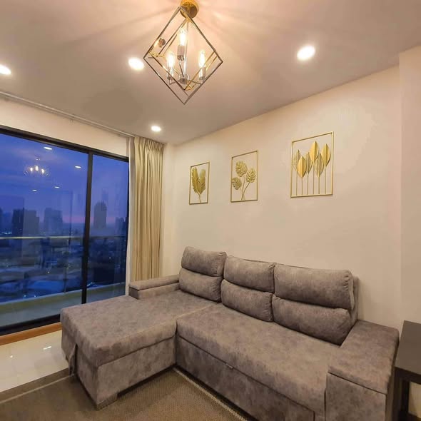 living room and bedroom of Supalai Premier Charoen Nakhon