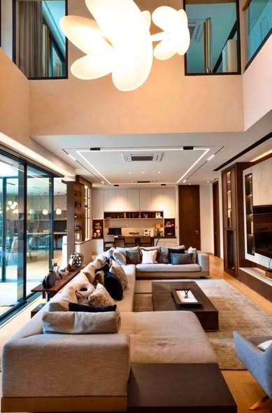 living room and room interior of Super Luxury Private House