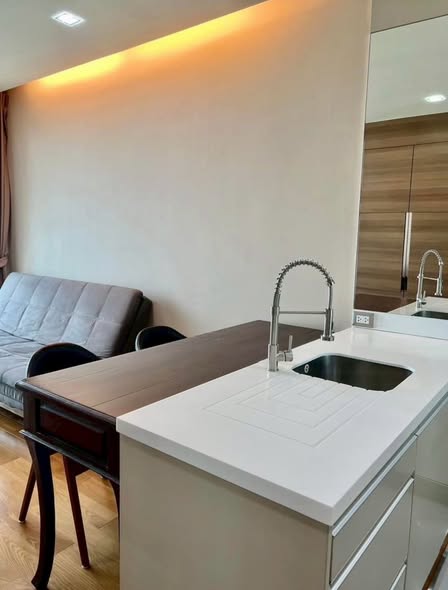 bathroom and kitchen of The Address Sathorn