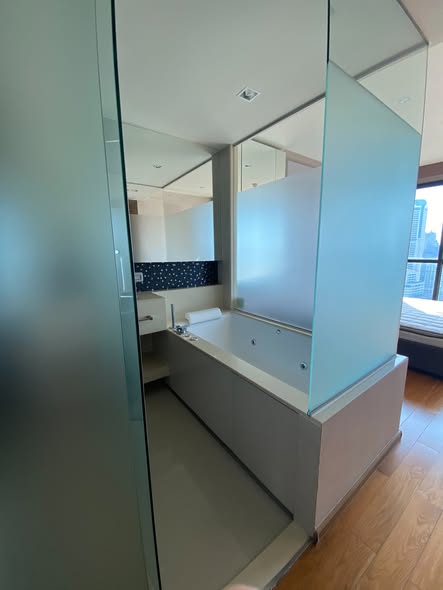 room interior and bathroom of The Address Sathorn