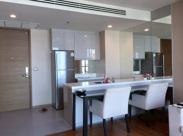 room interior and kitchen of The Address Sathorn