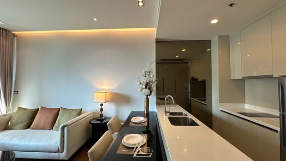 living room of The Address Sukhumvit 28