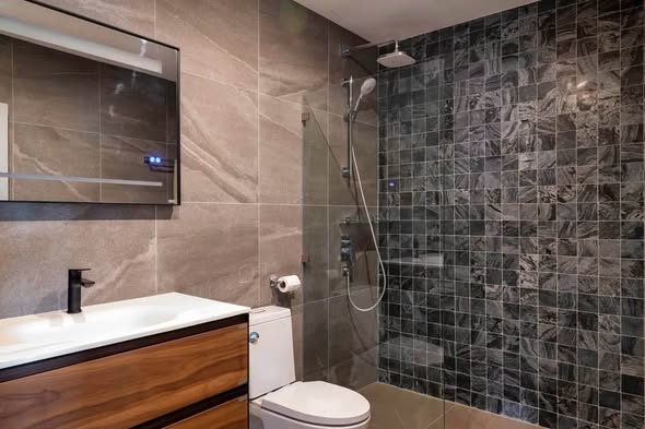 room interior and bathroom of The Bangkok Thonglor