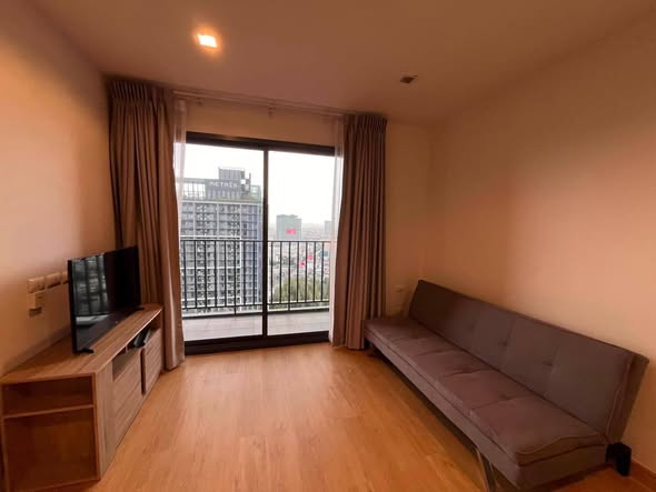 living room and bedroom of THE BASE Garden Rama 9