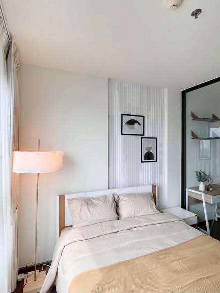 bedroom of THE BASE Park West – Sukhumvit 77