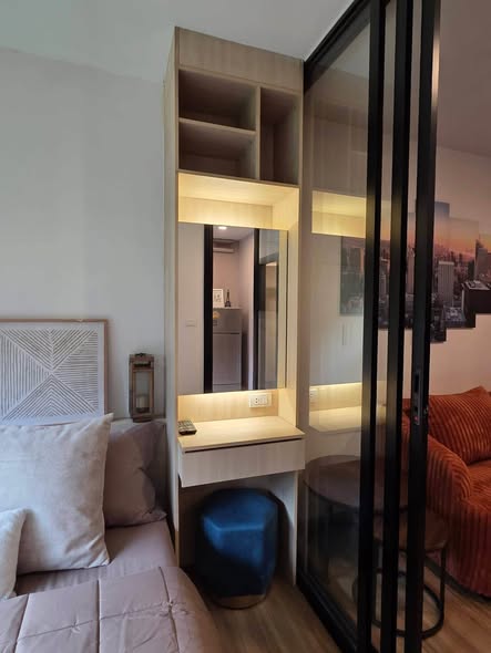 bedroom and room interior of THE BASE Park West – Sukhumvit 77
