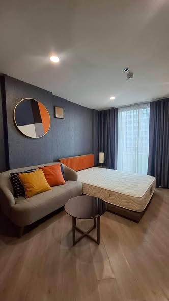 living room and bedroom of THE BASE Saphanmai