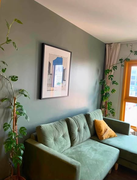 living room of THE BASE Sukhumvit 50
