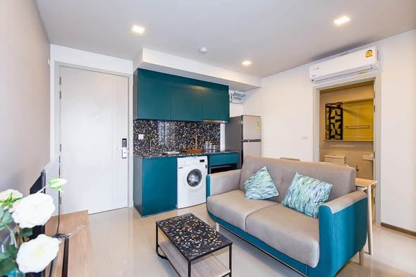 living room of THE BASE Sukhumvit 50