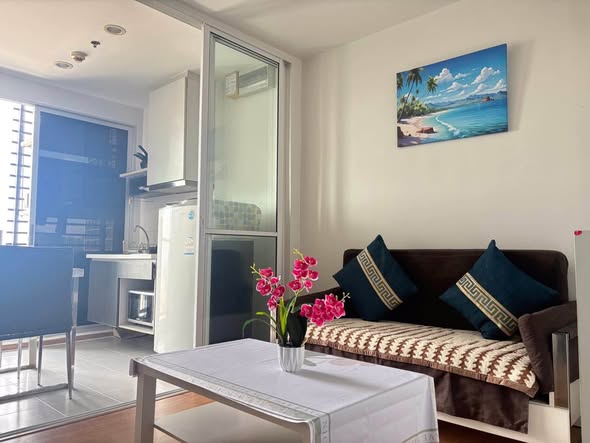 living room of THE BASE Sukhumvit 77