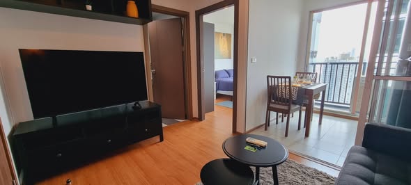 living room of THE BASE Sukhumvit 77