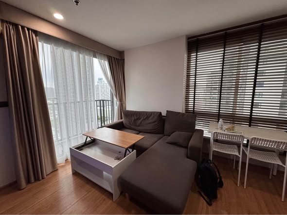 living room and bedroom of THE BASE Sukhumvit 77