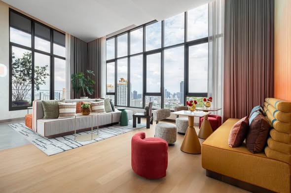 living room of The Base Urban Rama9