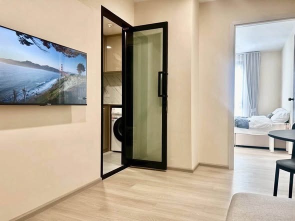 living room and bedroom and room interior of The Belgravia @ Ratchada17 (Sale Office)