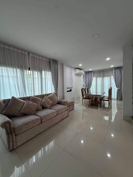 living room and bedroom of The City Ramintra-Wongwaen 2