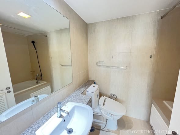 bathroom of The Clover