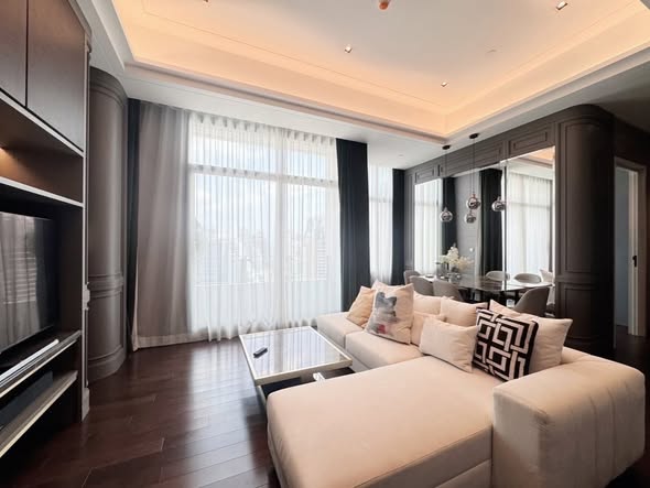 living room and bedroom of The Diplomat 39