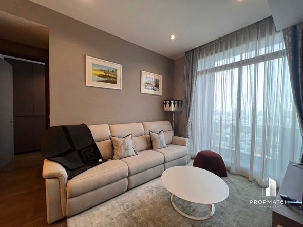 living room and bedroom of The Diplomat Sathorn