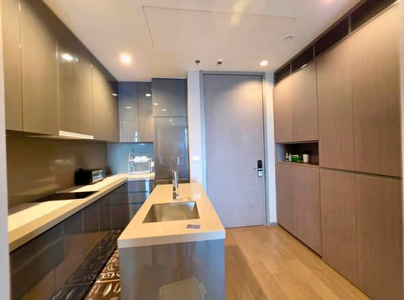 room interior and kitchen of The Diplomat Sathorn