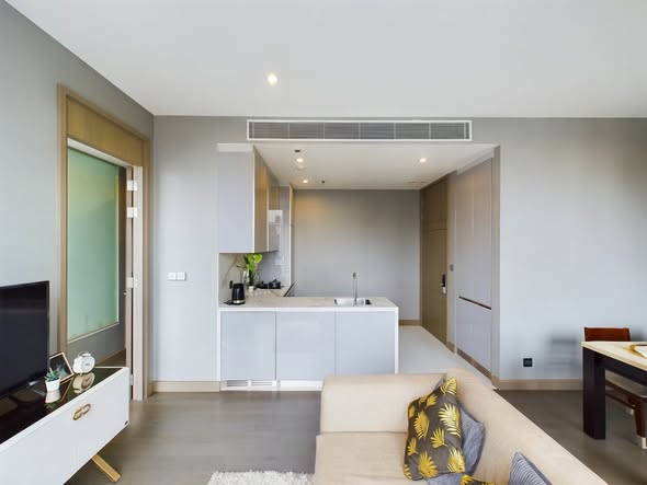 living room and room interior of THE ESSE at SINGHA COMPLEX