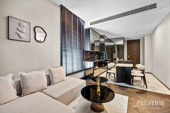 living room of THE ESSE Sukhumvit 36