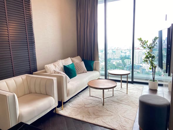 living room of THE ESSE Sukhumvit 36