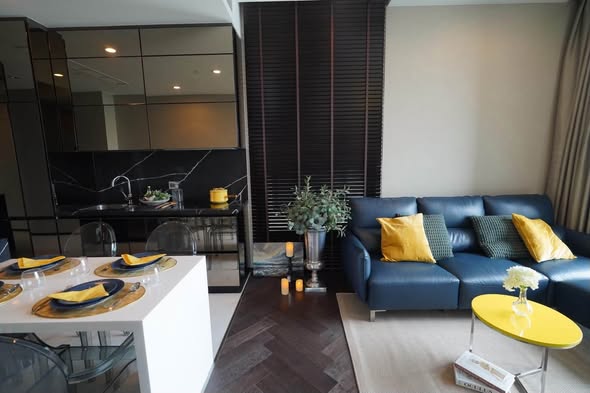 living room of THE ESSE Sukhumvit 36