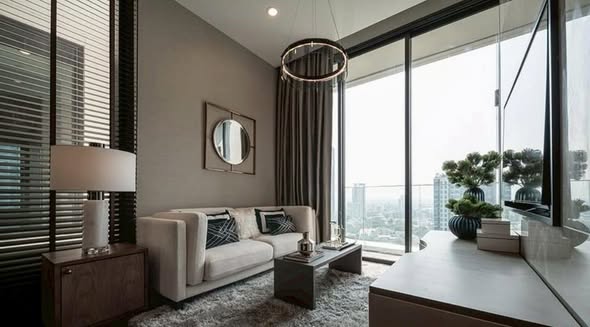 living room of THE ESSE Sukhumvit 36