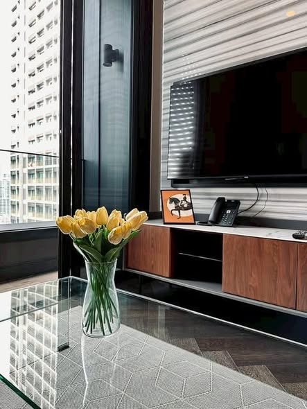 living room and room interior of THE ESSE Sukhumvit 36