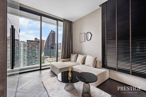 living room and room interior of THE ESSE Sukhumvit 36