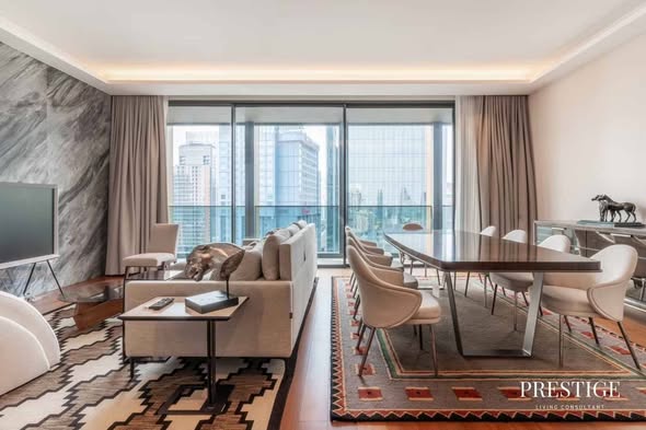 bedroom and living room of The Estelle Phrom Phong