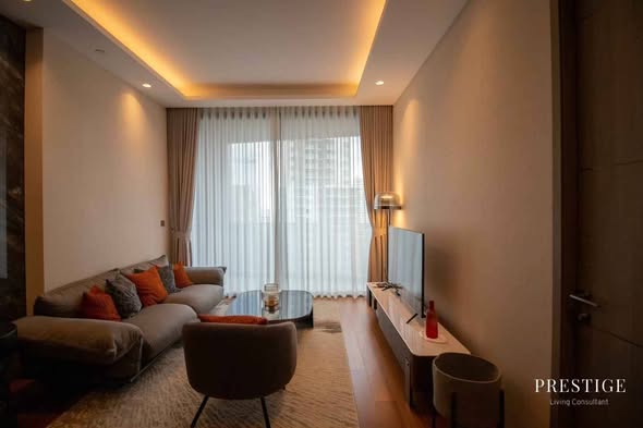 bedroom and living room of The Estelle Phrom Phong