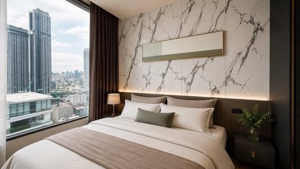 bedroom of The Fine Bangkok