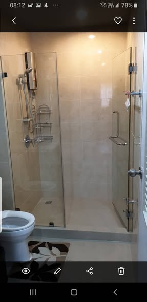 room interior and bathroom of The Forest Condo Chaengwattana