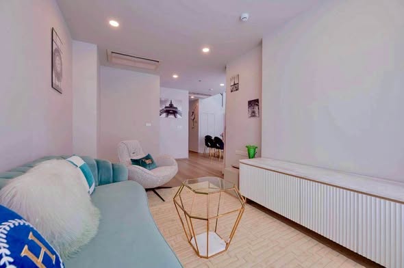 bedroom and living room of The Forestias by MQDC