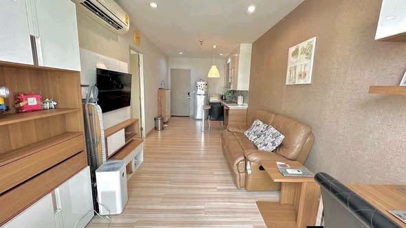 living room of The Hotel Serviced Condo เดอะโฮเทล คอนโด