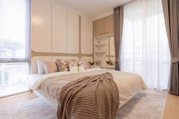 bedroom of The Iris Condo (F Building) Rama 9 – Srinagarindra